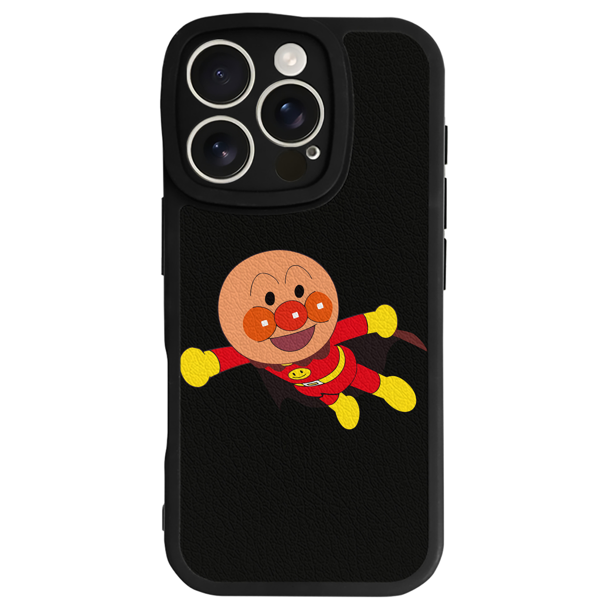 （画像用） アンパンマン Anpanman 【iPhone 16シリーズ対応】シリコンスマホケース（レザー調） 材質：シリコン